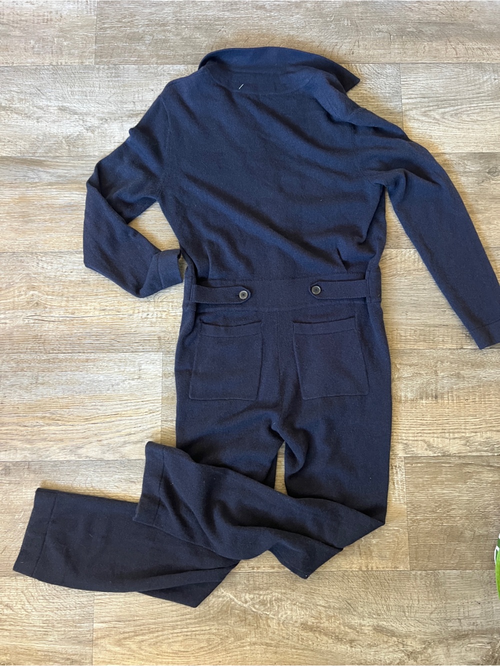 Naked Cashmere Jumpsuit in Navy Blue 100% Cashmere - Picture 4 of 7